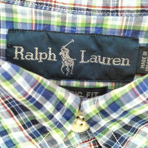 ラルフローレン RALPH LAUREN CLASSIC FIT スモールポニー刺繍 チェック BD シャツ メンズ import:XL