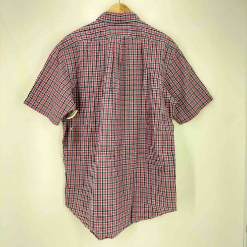 ラルフローレン RALPH LAUREN 90s CLASSIC FIT ポニー刺繍 ボタンダウン チェック S/S シャツ メンズ import:L