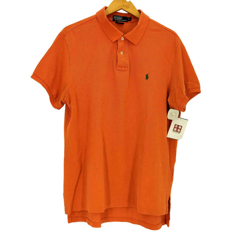 ポロバイラルフローレン Polo by RALPH LAUREN 90-00S スモールポニー刺繍 鹿の子 S/S ポロシャツ メンズ import:XL
