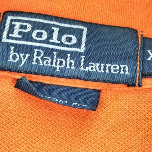ポロバイラルフローレン Polo by RALPH LAUREN 90-00S スモールポニー刺繍 鹿の子 S/S ポロシャツ メンズ import:XL
