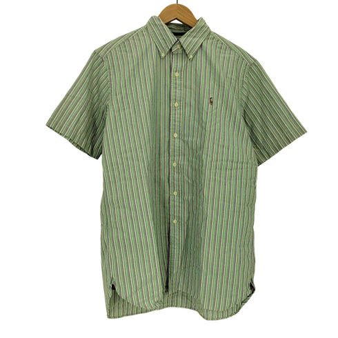 ラルフローレン RALPH LAUREN CLASSIC FIT スモールポニー刺繍 ストライプ S/S B.Dシャツ メンズ import:M