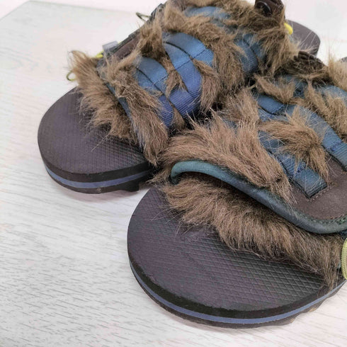 スイコック suicoke フェイクファー シャークソール サンダル レディース JPN:25