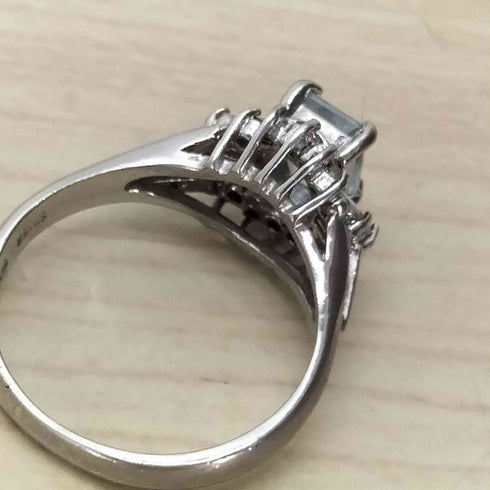silver 500 刻印 シルバー ジュエル リング #15 レディース 15号