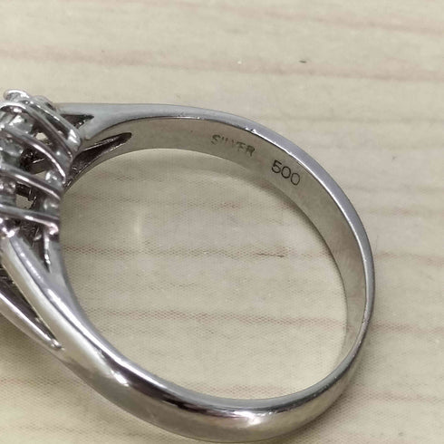 silver 500 刻印 シルバー ジュエル リング #15 レディース 15号