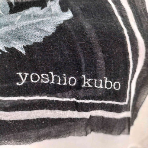ヨシオクボ yoshio kubo フェザー柄 ストール メンズ ONE SIZE