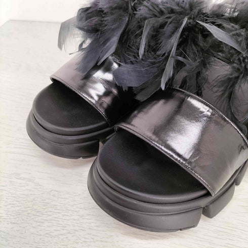 スーアンダーカバー Sue UNDERCOVER 厚底 ファーサンダル レディース JPN:25