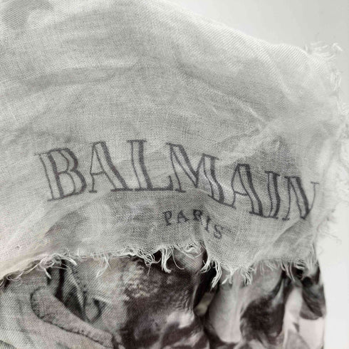 バルマンパリ BALMAIN PARIS 総柄 ストール メンズ ONE SIZE