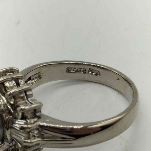 silver 500 刻印 シルバー ジュエル リング #10 レディース 10号