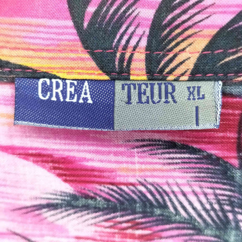 CREA TEUR レーヨン100 ハワイアンシャツ メンズ JPN:XL