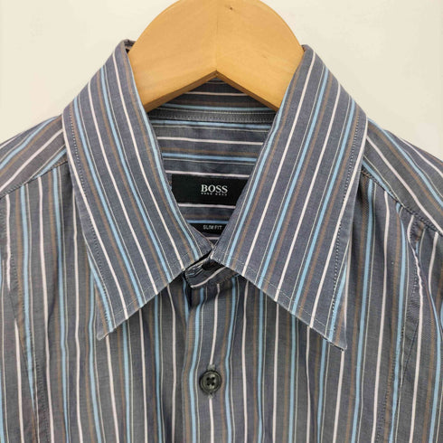 ヒューゴボス HUGO BOSS マルチカラー ストライプ シャツ メンズ JPN:M
