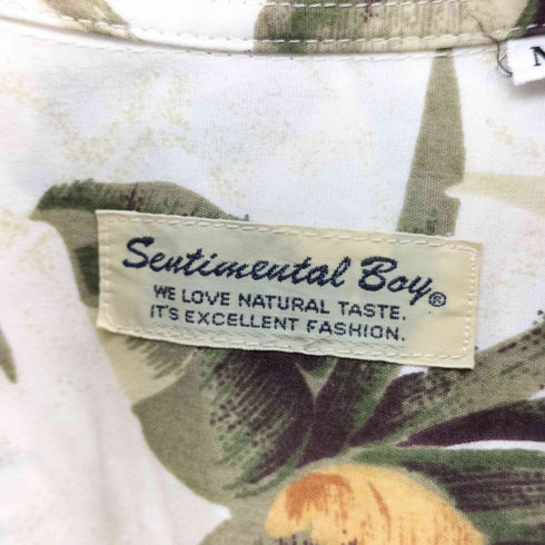 Sentimental Boy ボタニカル コットン アロハシャツ メンズ JPN:M