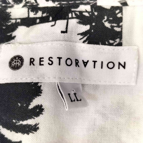 RESTORATION コットン アロハシャツ メンズ LL