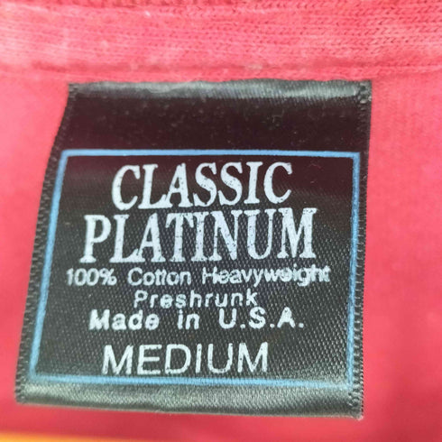 USA製 CLASSIC PLATINUM 両面プリント クルーネックTシャツ メンズ JPN:M