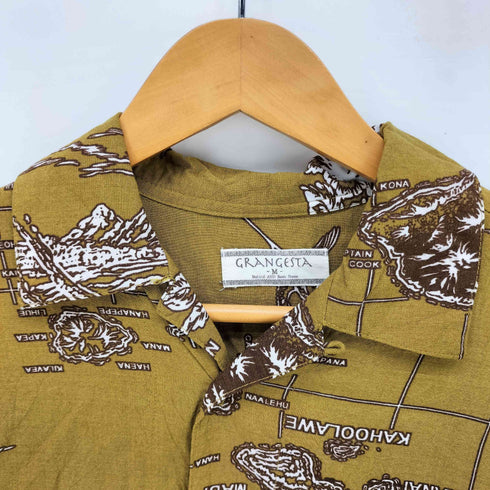 Grangesta マップ レーヨン100 アロハシャツ メンズ JPN:M