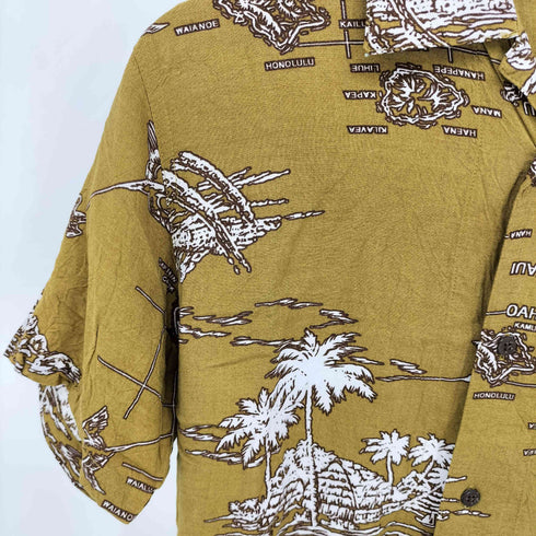 Grangesta マップ レーヨン100 アロハシャツ メンズ JPN:M