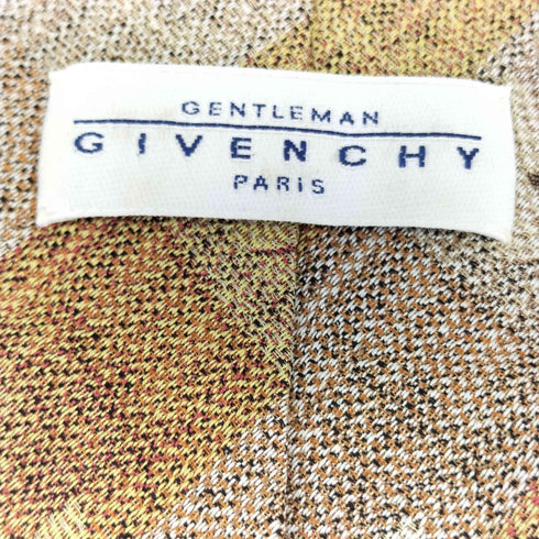 ジバンシィ GIVENCHY GENTLEMAN イタリア製 総柄 花柄 シルクネクタイ メンズ