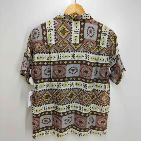 RADICALSPOT 総柄 レーヨン100 オープンカラー S/S シャツ メンズ JPN:M