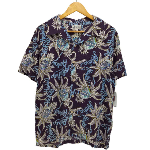Hawaiian ボタニカル アロハシャツ メンズ LL