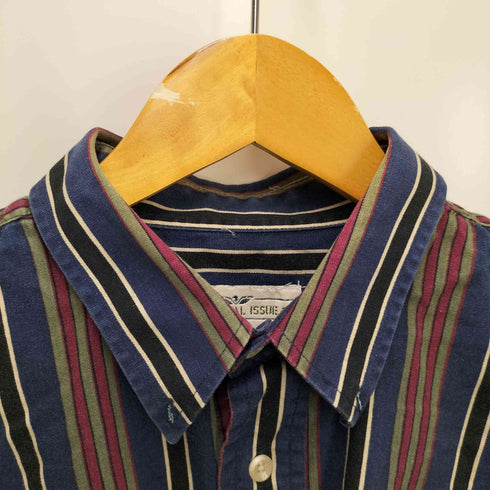 NATURAL ISSUE ストライプ プリント L/S シャツ メンズ JPN:L