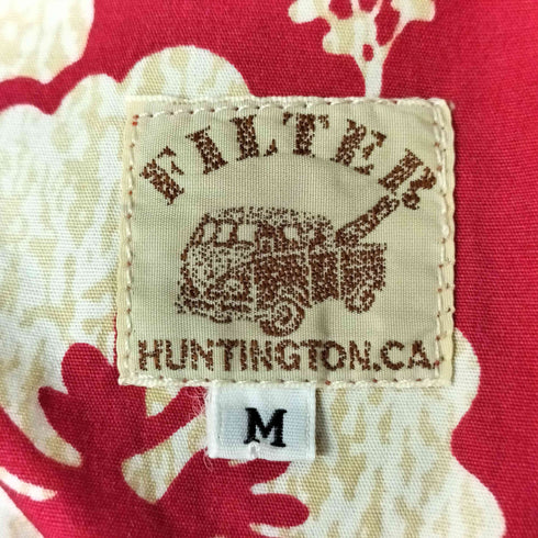 FILTER ボタニカル リバースプリント オープンカラー アロハ シャツ メンズ JPN:M
