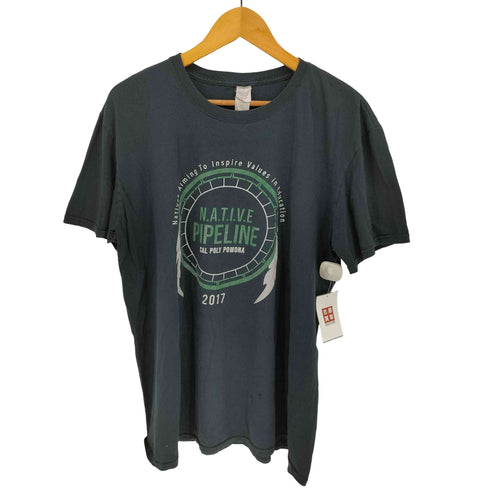 ギルダン GILDAN フロントプリントクルーネックTシャツ メンズ
