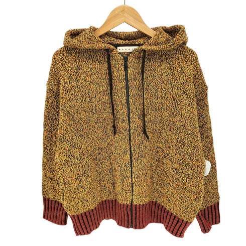 マルニ MARNI ミックスカラーニットオーバーサイズフルジップパーカ レディース JPN:M