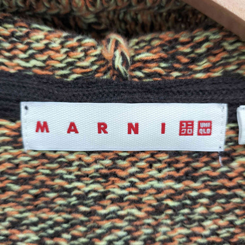 マルニ MARNI ミックスカラーニットオーバーサイズフルジップパーカ レディース JPN:M