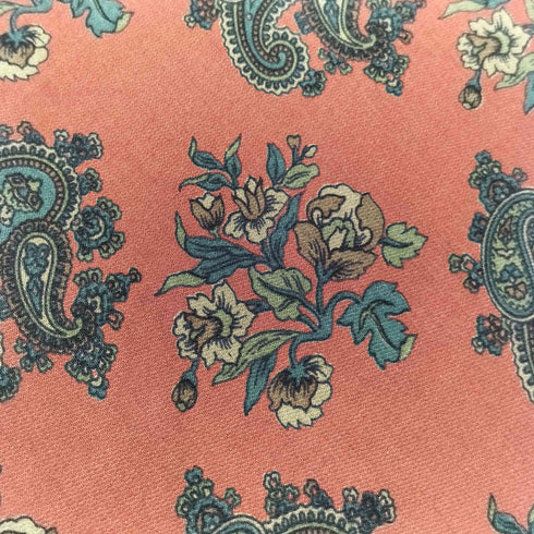 ヴァレンティノ Valentino Rudolph 花柄 ペイズリー柄 コットンネクタイ メンズ
