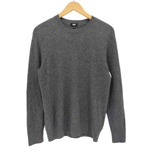 ユニクロ UNIQLO カシミヤクルーネックセーター メンズ import:M