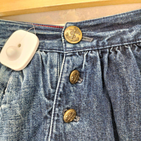 ラルフローレン RALPH LAUREN マリンボタン デニムスカート レディース 11