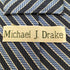 MICHAEL J.DRAKE ストライプ柄 シルクネクタイ メンズ