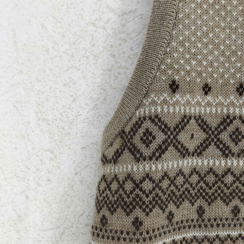 ケントイントラディション Kent IN TRADITION ノルディック柄ニットベスト メンズ L