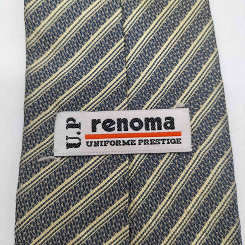 ユーピーレノマ U.P renoma ストライプ柄 シルクネクタイ メンズ