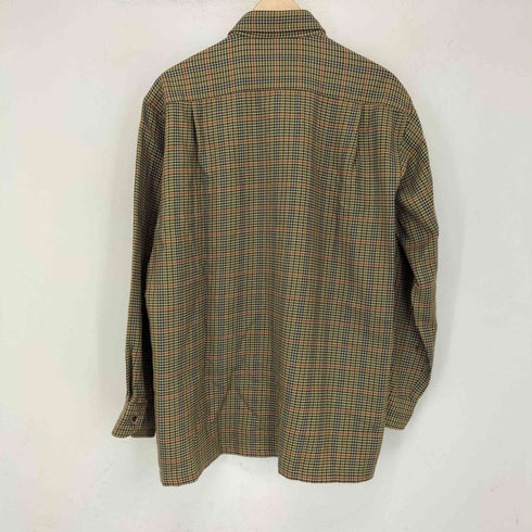 ダックスロンドン DAKS LONDON ハウンドトゥース ウールシャツ メンズ import:L