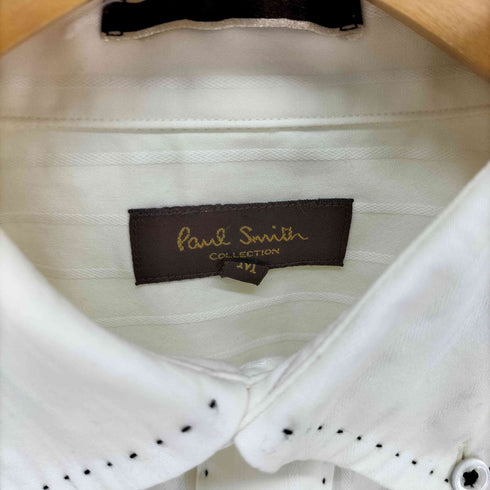 ポールスミス Paul Smith ステッチデザイン ストライプボタンダウンシャツ メンズ import:M