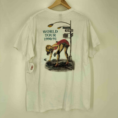 GILDANボディ MONEY TALKS ロックバンド ツアー S/S クルーネック Tシャツ メンズ import:L