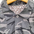 ユニフォームエクスペリメント uniform experiment 17SS S/S LEOPARD BACK PANEL REGULAR COLLAR SHIRT メンズ