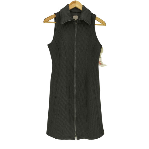 アルマーニジーンズ ARMANI JEANS 90S イタリア製 インサイドアウト ワッフル ダブルジップ ノースリーブ ワンピース レディース US:6