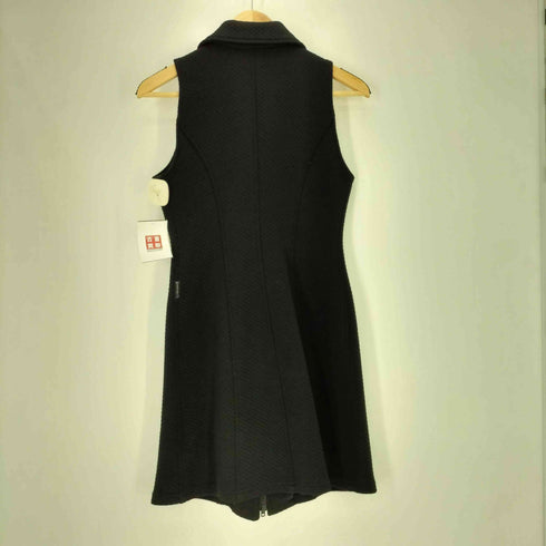 アルマーニジーンズ ARMANI JEANS 90S イタリア製 インサイドアウト ワッフル ダブルジップ ノースリーブ ワンピース レディース US:6