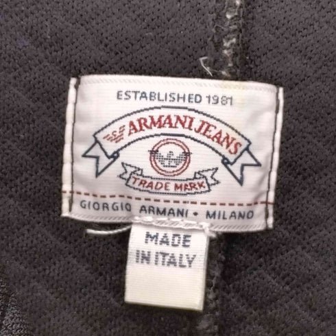 アルマーニジーンズ ARMANI JEANS 90S イタリア製 インサイドアウト ワッフル ダブルジップ ノースリーブ ワンピース レディース US:6