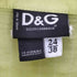 ディーアンドジードルチェアンドガッバーナ D&G DOLCE&GABBANA イタリア製 ストライプ ラメ コンチョボタン ハーフ ボタン サイドタック プルオーバーシャツ レディース 24/38