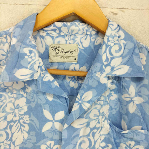 Rayleaf ボタニカル レーヨン100 アロハシャツ メンズ JPN:M