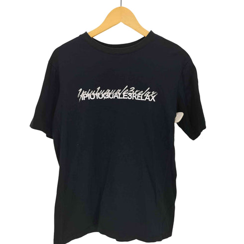 ウノピゥウノウグァーレトレリラックス 1PIU1UGUALE3 RELAX DOUBLE LOGO T-SHIRT メンズ import:L