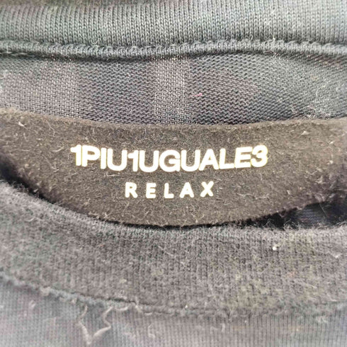 ウノピゥウノウグァーレトレリラックス 1PIU1UGUALE3 RELAX DOUBLE LOGO T-SHIRT メンズ import:L