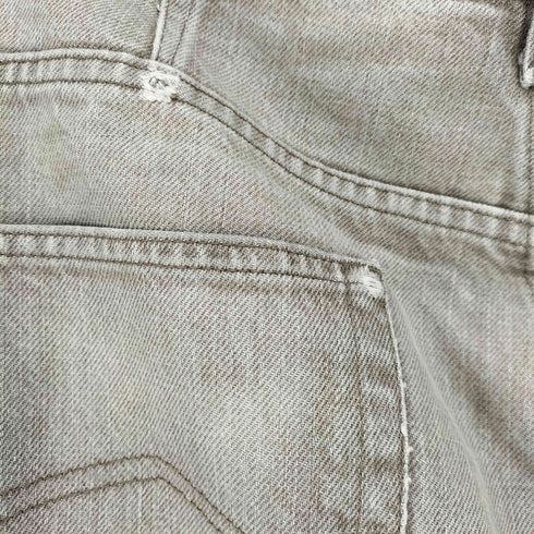 アルマーニジーンズ ARMANI JEANS イタリア製 ロゴプレート ボタンフライ ストレート デニムパンツ メンズ FR:36-38