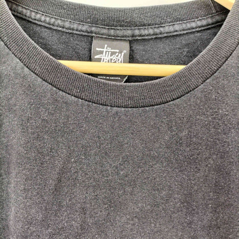 ステューシー Stussy メキシコ製 裾ロゴ S/S クルーネック Tシャツ メンズ import:L