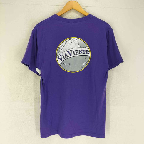 ヘインズ Hanes VIA VIENTE 両面プリントクルーネックTシャツ メンズ JPN:S