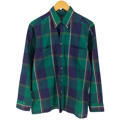 ヴァンヒューゼン VAN HEUSEN ボタンダウンチェックシャツ メンズ JPN:M