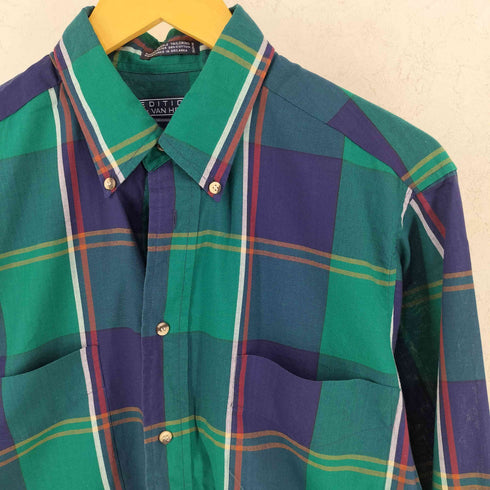 ヴァンヒューゼン VAN HEUSEN ボタンダウンチェックシャツ メンズ JPN:M