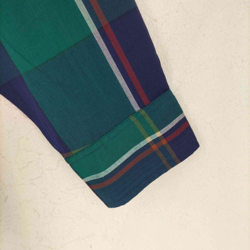 ヴァンヒューゼン VAN HEUSEN ボタンダウンチェックシャツ メンズ JPN:M